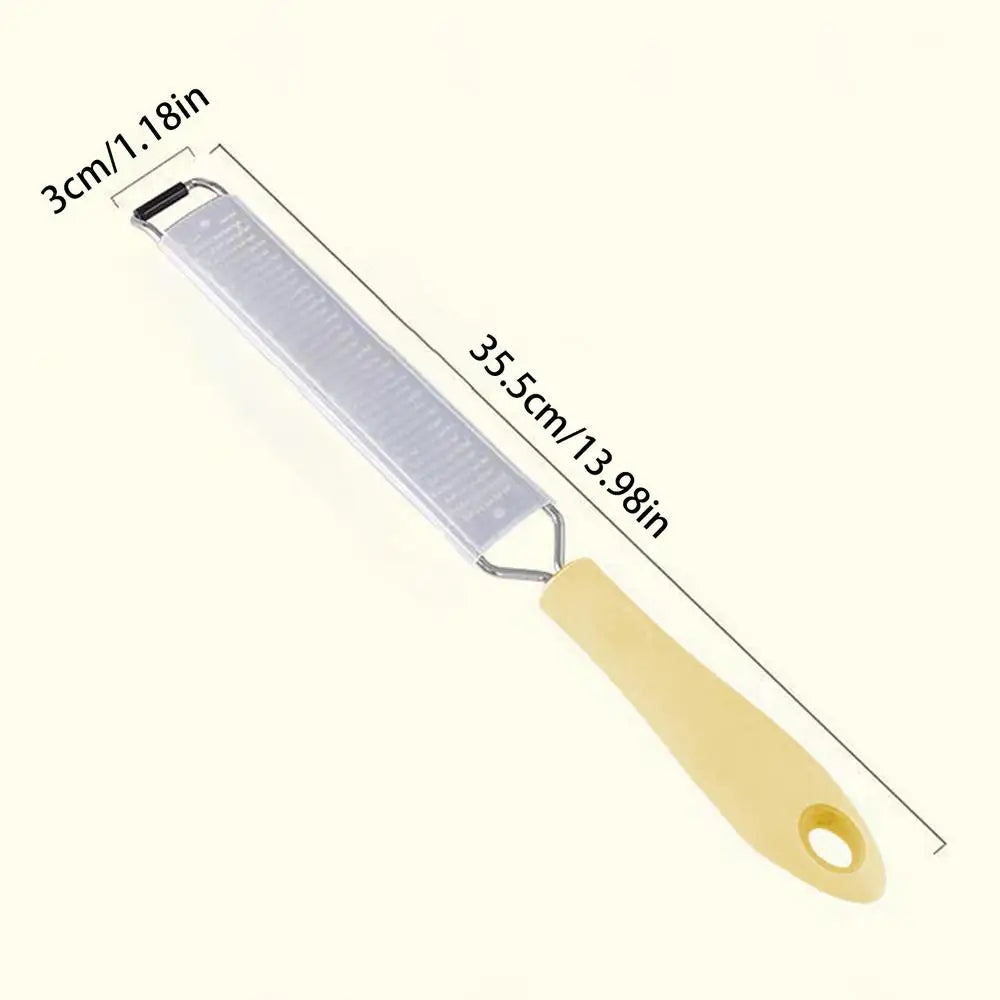 Lemon Zesters Tool Long Handle Flat Cheese Tool Cheese Grater Handheld With Protective Cover For Cheese Lemon Garlic Nutmeg