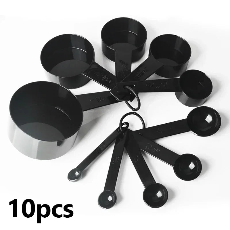10pcs/set Measuring Spoons Cup Multipurpose Cake Flour Food Measuring Spoon Home Gadget Kitchen Cooking Baking Tools Accessories