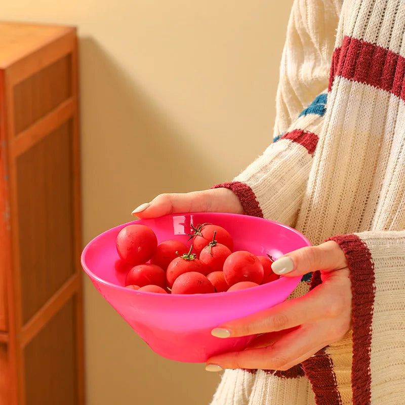 12pcs Plastic Bowls Set,3 Sizes 14/20/25oz Unbreakable Reusable Light Weight Bowl For Cereal,Noodle,Soup,Pasta,Salad,Popcorn