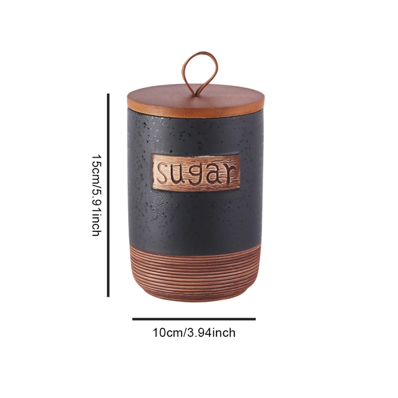 Storage Jar Modern Creative Ornament Accessories Craft Decor Airtight Container for Countertop Cupboard Flour Tabletop Serving