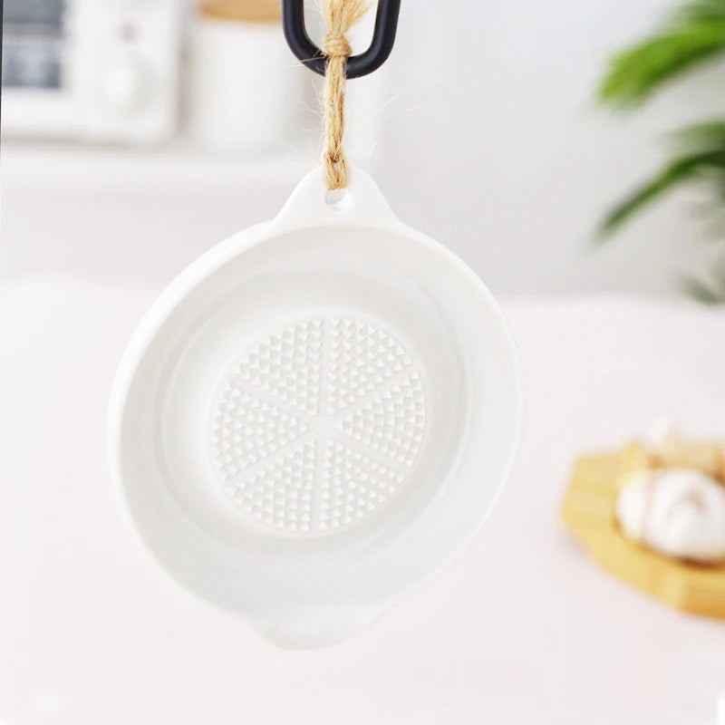 Ceramic Grater Plate For Ginger Garlic Onion Cheese Lemon Chocolate Fruits Grater Ginger Puree Grinder Garlic Kitchen Gadget