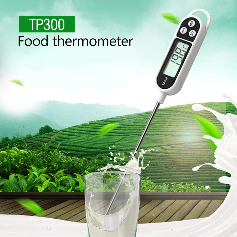 Kitchen Digital Cooking Thermometer Meat Food Temperature Tester for Oven BBQ Grill Timer TP300 Electronic Food Thermometer