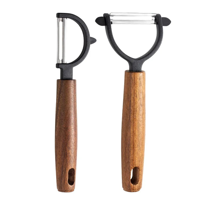 Peeler Stainless steel Wooden Handle Peeler Fruit Vegetable Kitchen Tool