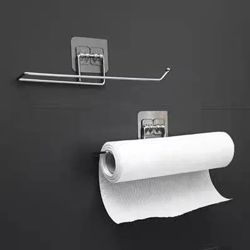 1PCS Paper Towel Holder For Towels Stand Hanger Kitchen Faucet Bathroom Gadgets Napkin Holders Metal Fixture Home Improvement
