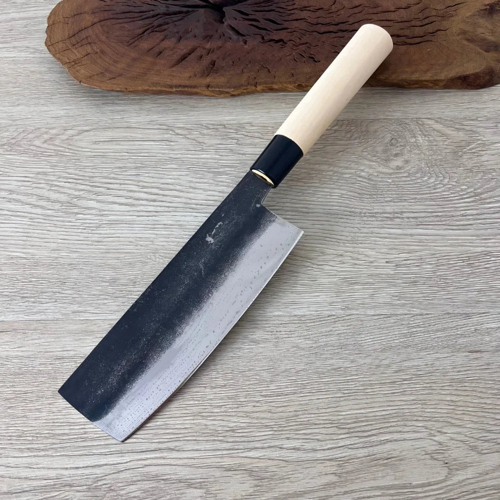 6.9 Nakiri Knife 9Cr18CoMoV Stainless Steel Blade Wood Handle Sharp Chef Cleaver Slicing Handmade Forged Japanese Kitchen Knives