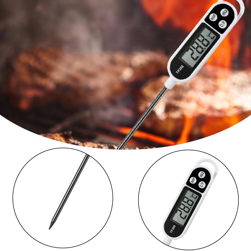 Kitchen Digital Cooking Thermometer Meat Food Temperature Tester for Oven BBQ Grill Timer TP300 Electronic Food Thermometer