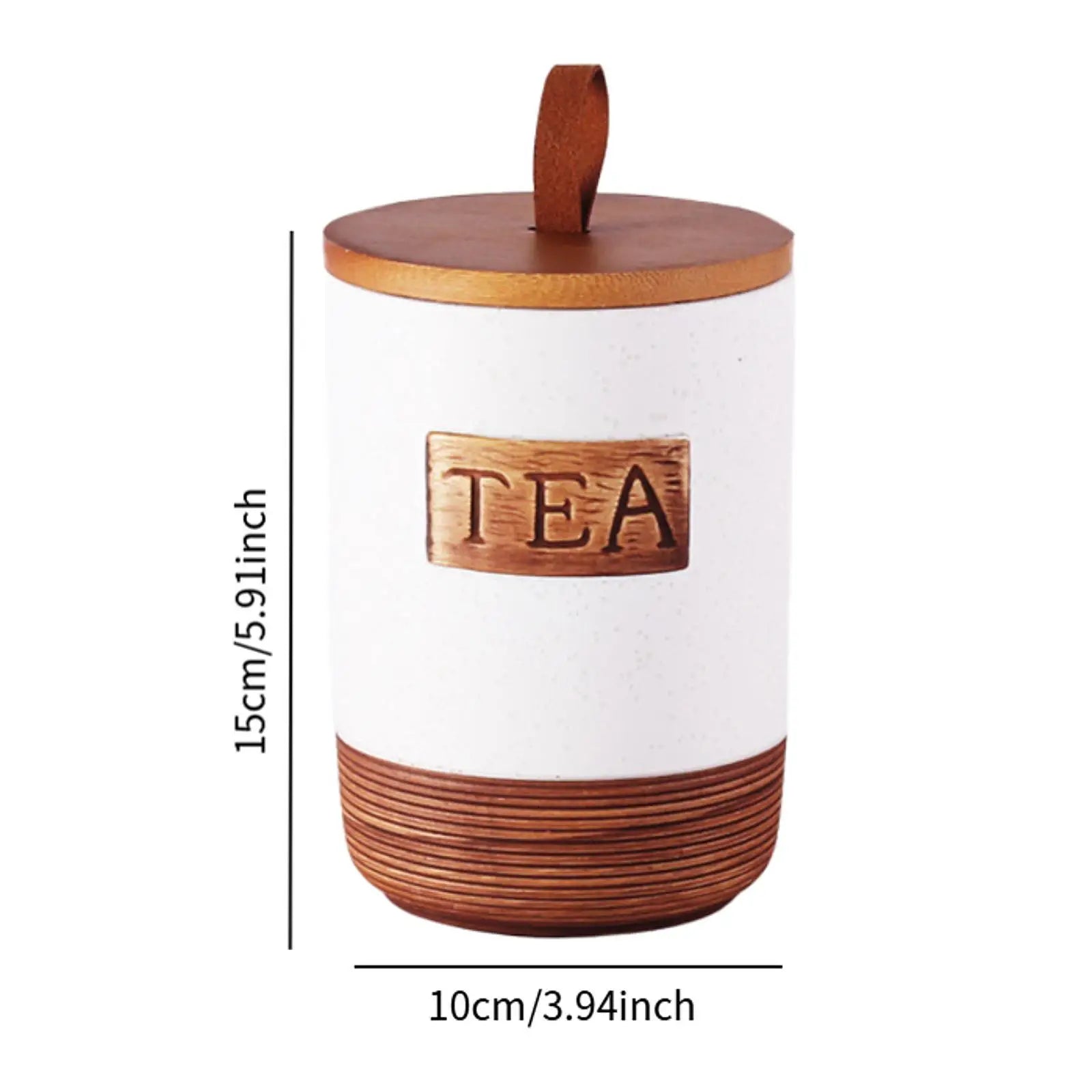 Storage Jar Modern Creative Ornament Accessories Craft Decor Airtight Container for Countertop Cupboard Flour Tabletop Serving