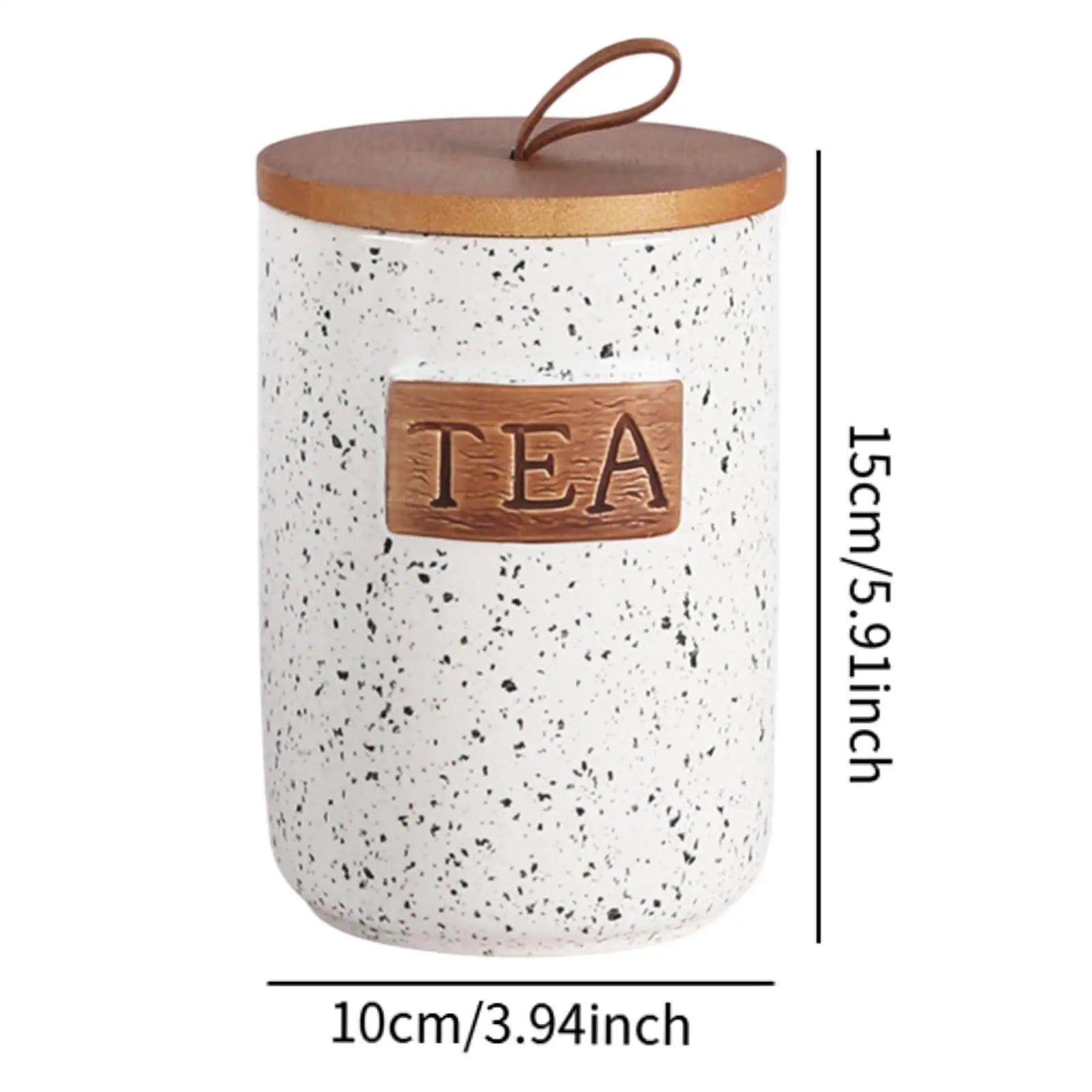 Storage Jar Modern Creative Ornament Accessories Craft Decor Airtight Container for Countertop Cupboard Flour Tabletop Serving