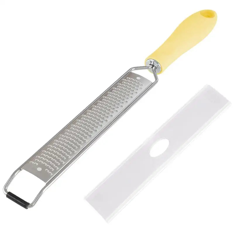 Lemon Zesters Tool Long Handle Flat Cheese Tool Cheese Grater Handheld With Protective Cover For Cheese Lemon Garlic Nutmeg