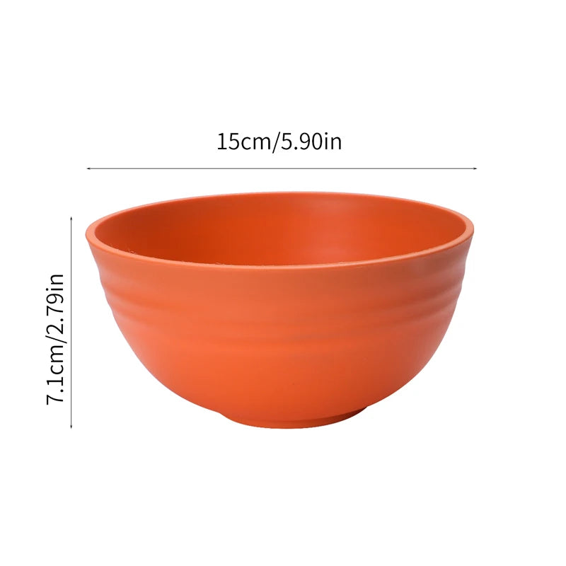 4/8pcs pp bowl set for family kitchen restaurant picnic camping reusable
