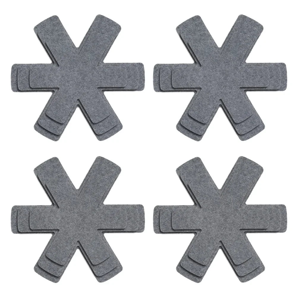 Pot and Pan Protectors 12Pcs Pot Dividers Pad Non-woven 3 Sizes Pans Separator Pads for Protecting Separators 2025