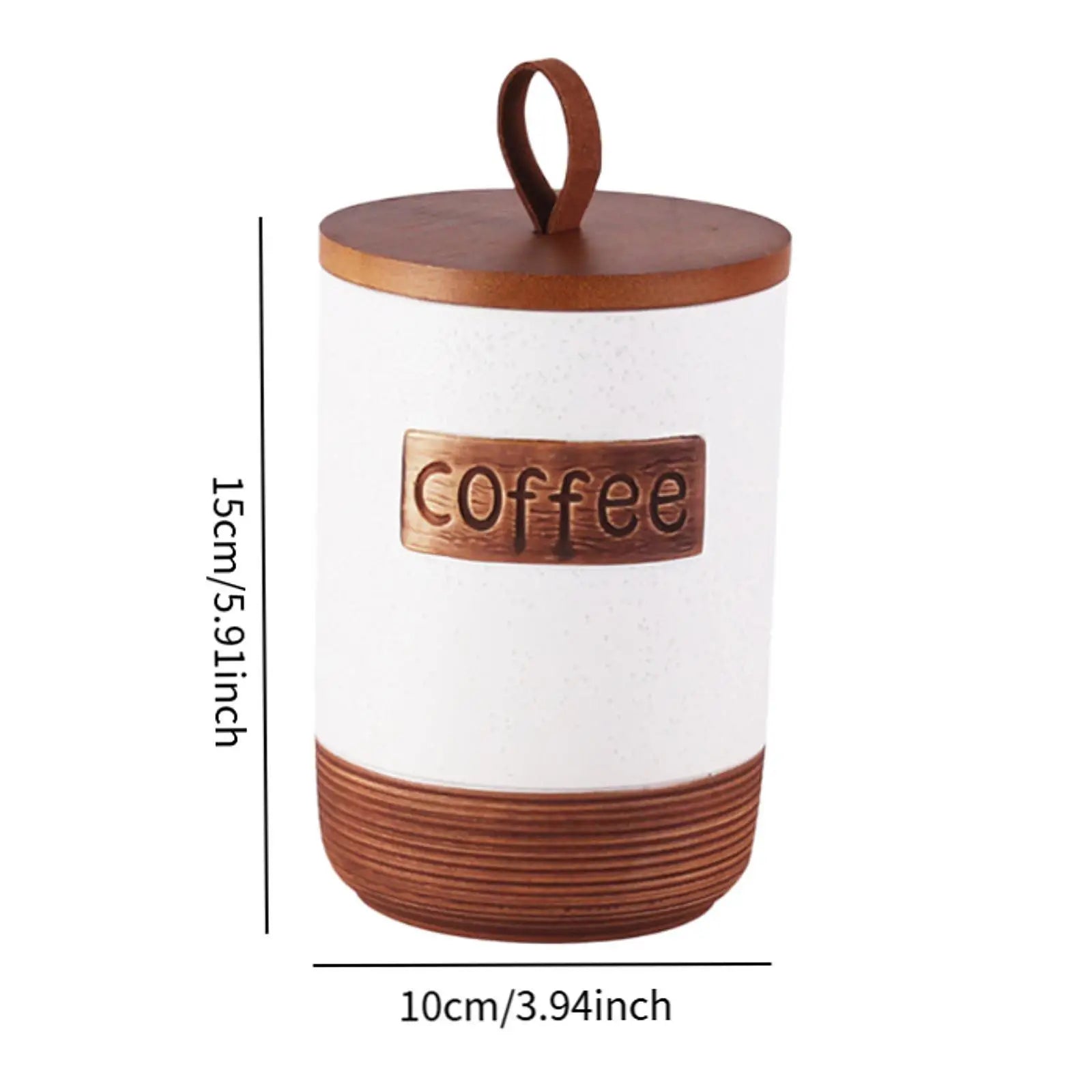 Storage Jar Modern Creative Ornament Accessories Craft Decor Airtight Container for Countertop Cupboard Flour Tabletop Serving