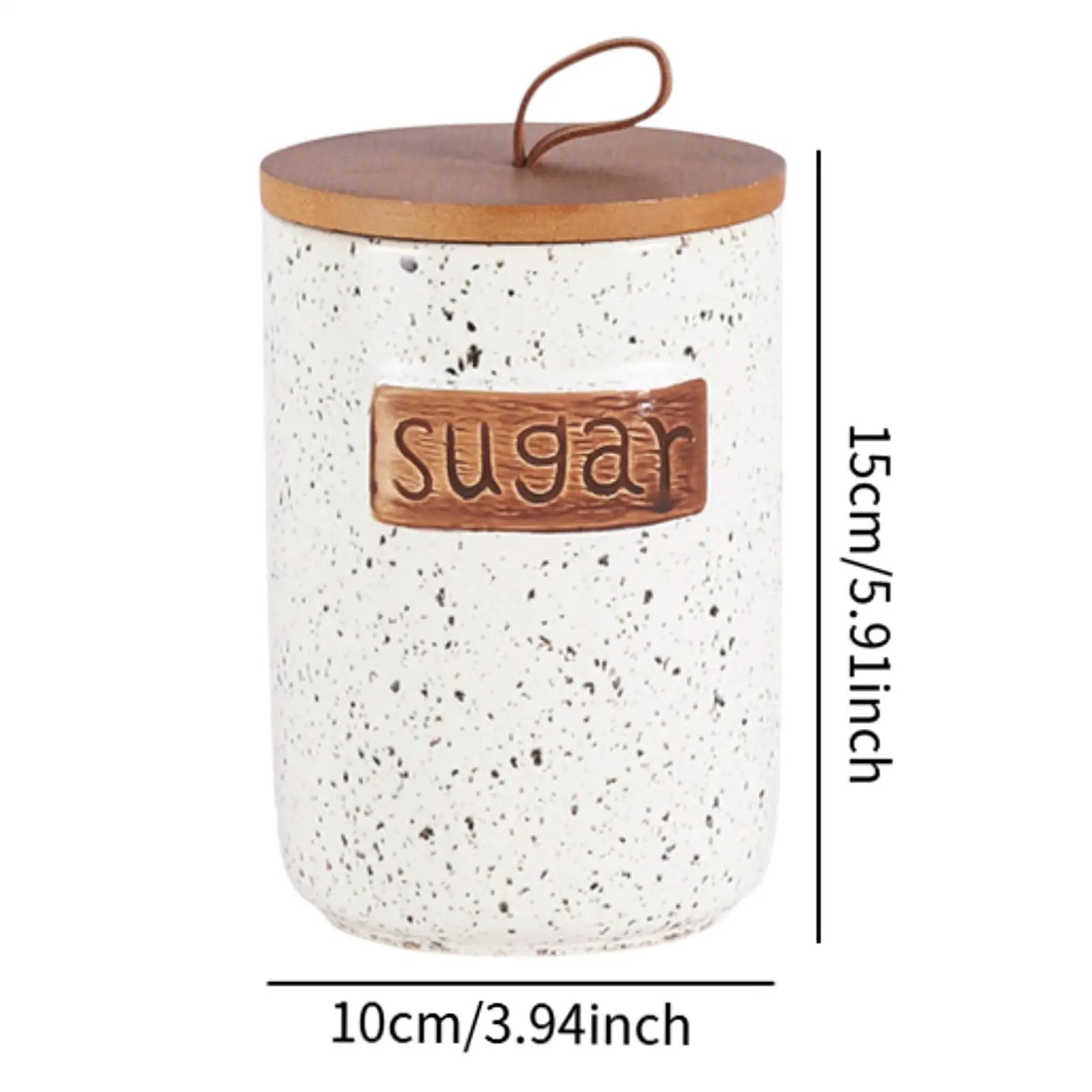 Storage Jar Modern Creative Ornament Accessories Craft Decor Airtight Container for Countertop Cupboard Flour Tabletop Serving