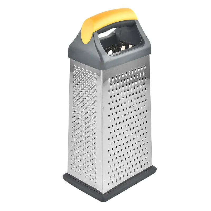1pc Cheese Graters for Kitchen Stainless Steel Box Grater with Handle, 4 Sided Cheese Slicer for Food Vegetables Potatoes Carrot