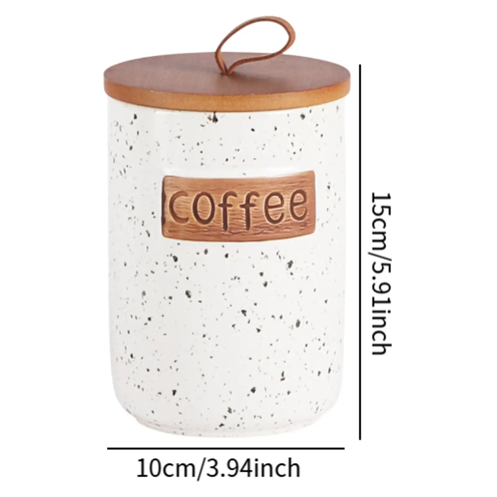 Storage Jar Modern Creative Ornament Accessories Craft Decor Airtight Container for Countertop Cupboard Flour Tabletop Serving