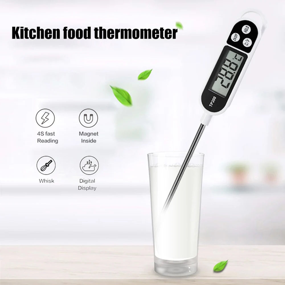 Kitchen Digital Cooking Thermometer Meat Food Temperature Tester for Oven BBQ Grill Timer TP300 Electronic Food Thermometer