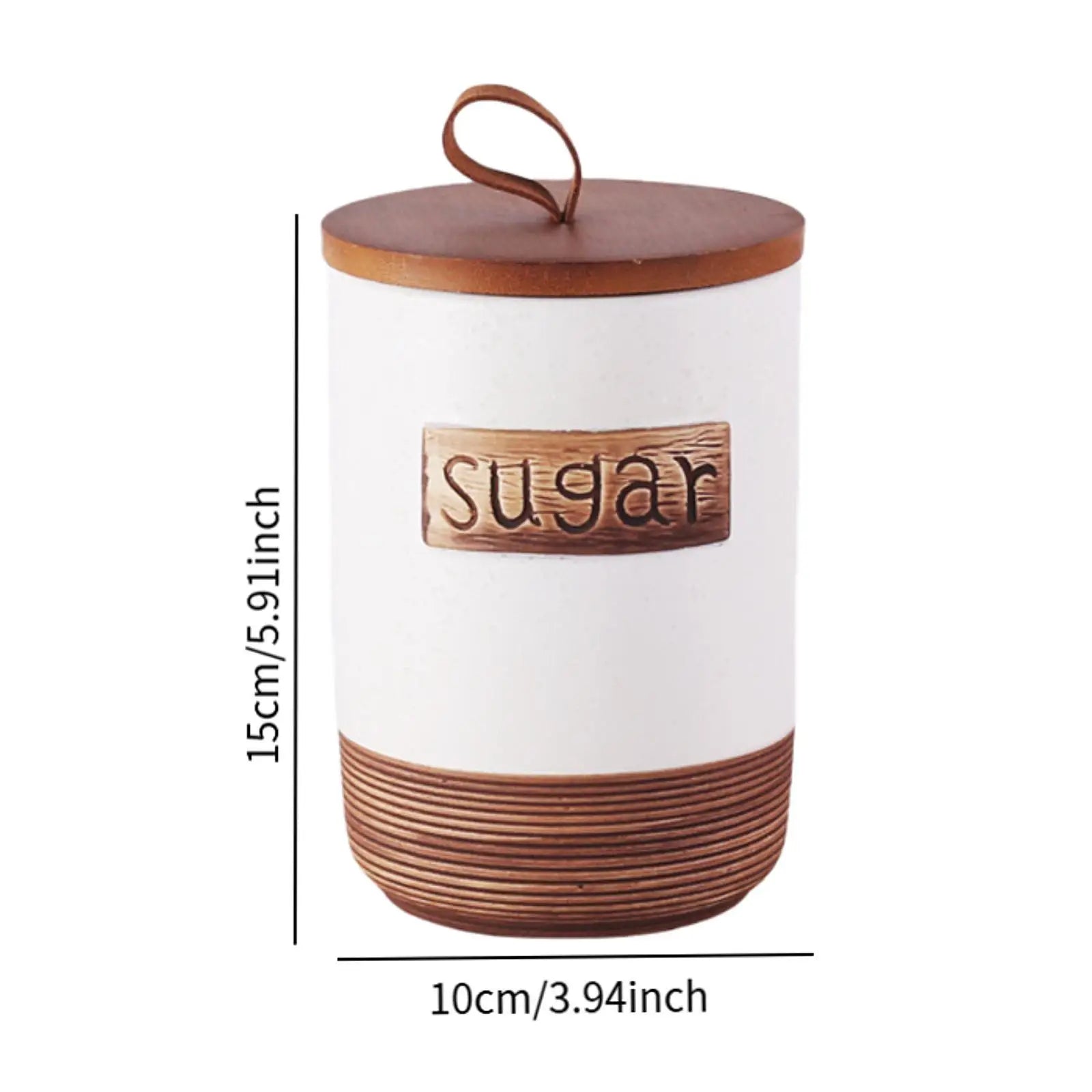 Storage Jar Modern Creative Ornament Accessories Craft Decor Airtight Container for Countertop Cupboard Flour Tabletop Serving