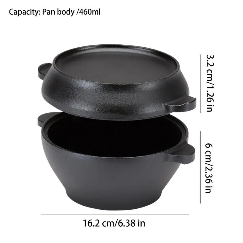 Cast Iron Dutch Pot Round Oven Pot High Performance Cast Dutch Pot Sturdy Dutch Oven Cookware Double Handles Dutch Oven For