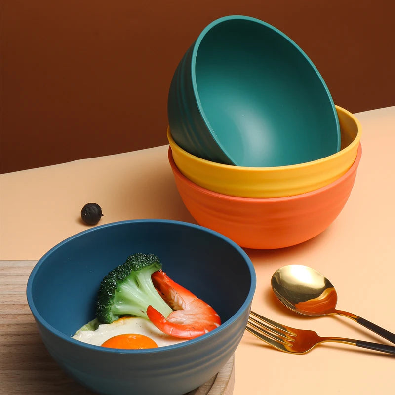 4/8pcs pp bowl set for family kitchen restaurant picnic camping reusable