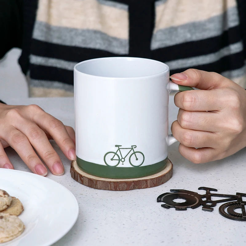 Creative Gift Outdoor Multi Functional Tool Coffee Mug Set Bicycle Design Novelty Cups Perfect Gift Ideas for Dad and Men
