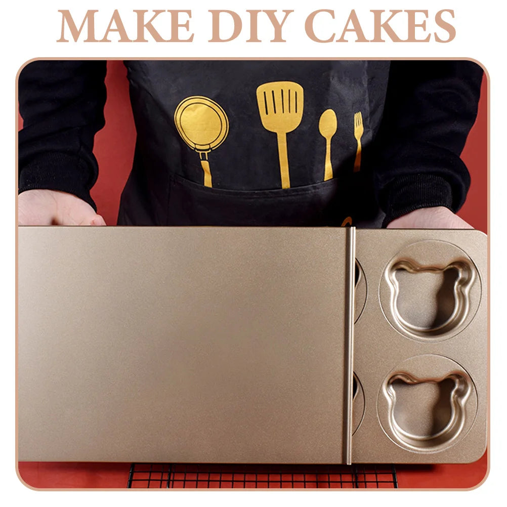 Bread Mold Cake Maker Metal Mould Bakewares Reusable Non Stick Oven Microwave Easy Clean DIY Cakes Bakery Supplies