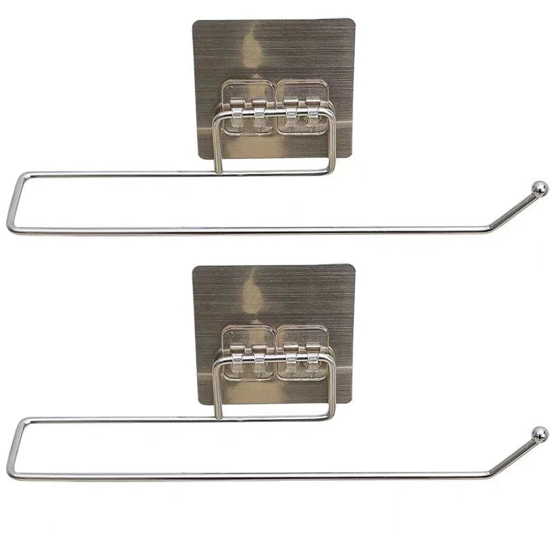 1PCS Paper Towel Holder For Towels Stand Hanger Kitchen Faucet Bathroom Gadgets Napkin Holders Metal Fixture Home Improvement
