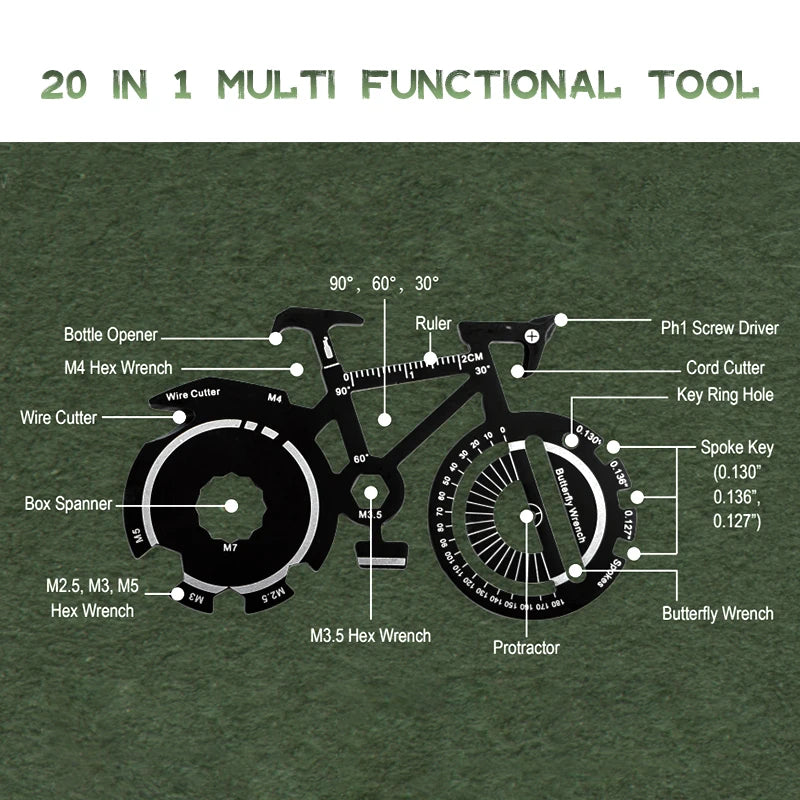 Creative Gift Outdoor Multi Functional Tool Coffee Mug Set Bicycle Design Novelty Cups Perfect Gift Ideas for Dad and Men