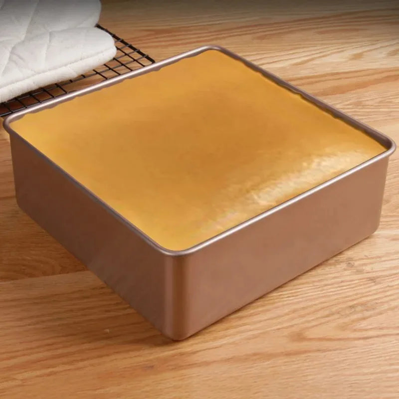 Hot Kitchen Accessories Baker Tools Square Cake Baking Pan Carbon Steel Loaf Tray Pie Pizza Bread Cake Tin 6/7/8 Inch Bakeware