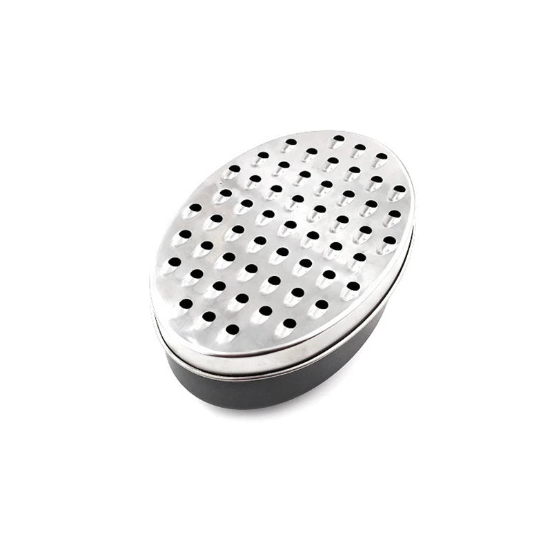 Stainless Steel Storage Graters Double-sided Ginger Grater Multifunctional Storable Cheese Shredder Kitchen Vegetable Fruit Tool