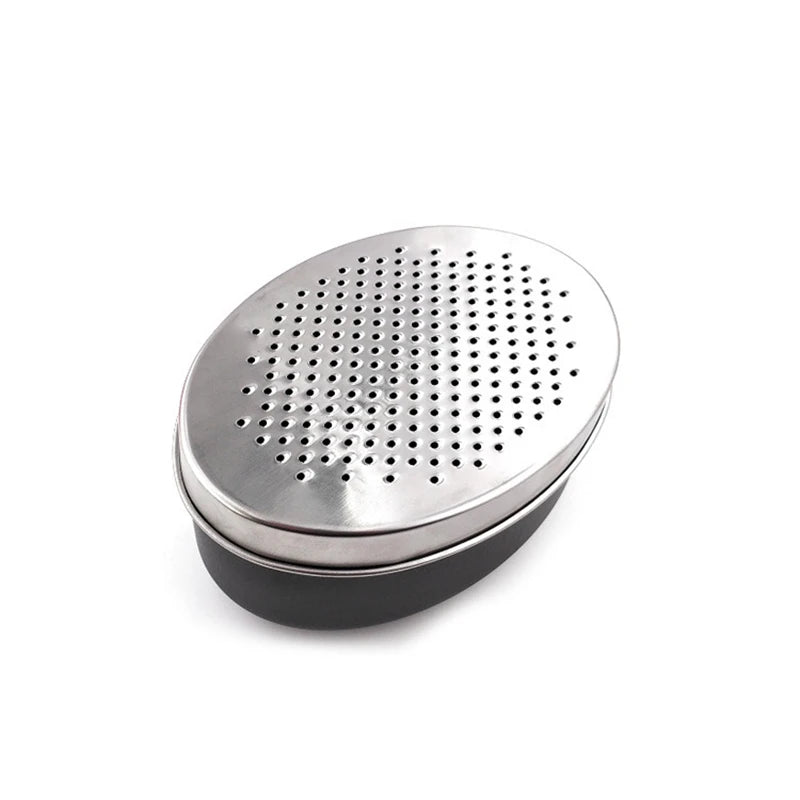 Stainless Steel Storage Graters Double-sided Ginger Grater Multifunctional Storable Cheese Shredder Kitchen Vegetable Fruit Tool