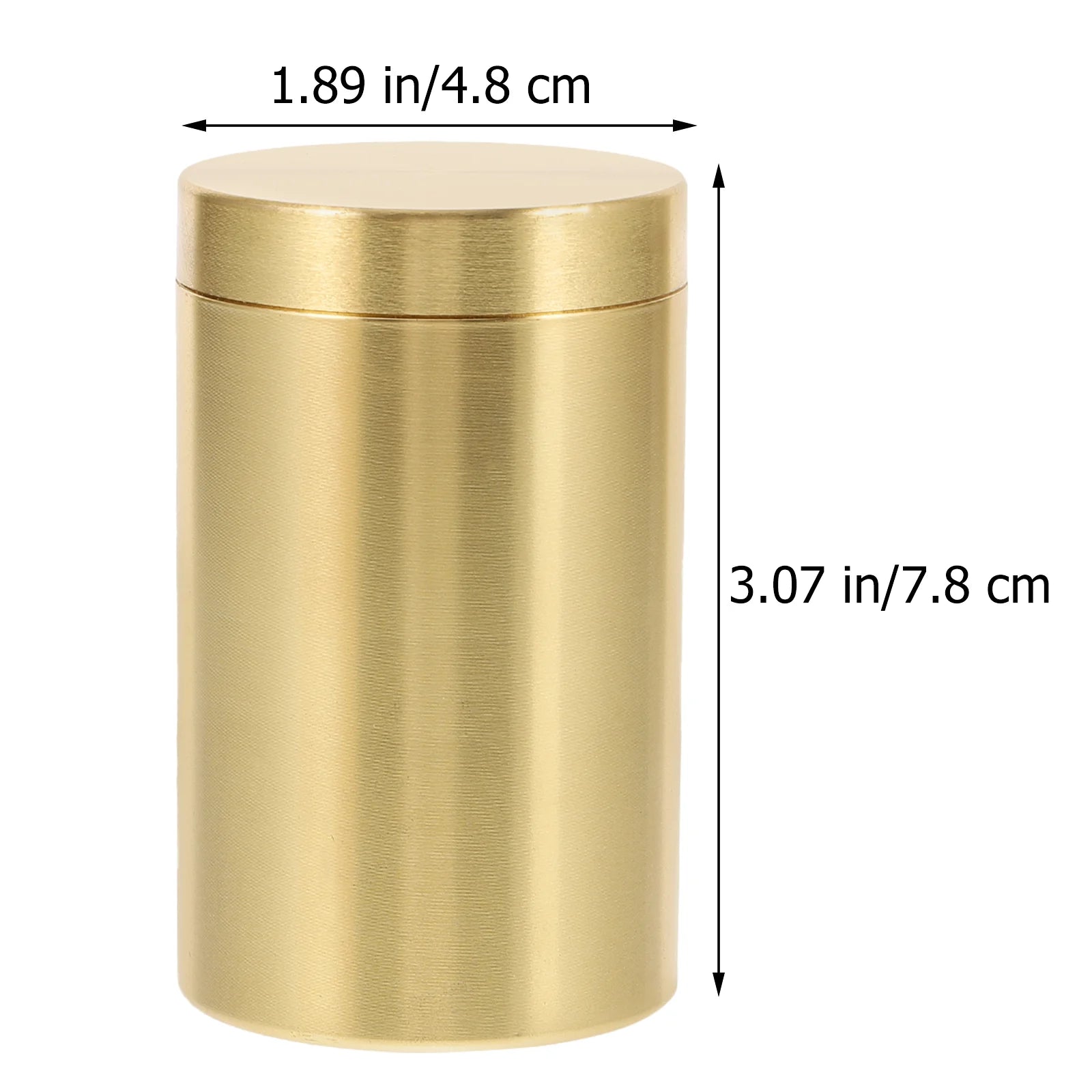 Brass Tea Jar Storage Bottle Food Container Kitchen Canisters Cereal Tin Dried Fruit Holder Seal Containers Storage Jars Bottles