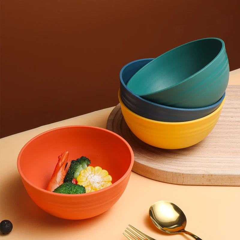 4/8pcs pp bowl set for family kitchen restaurant picnic camping reusable