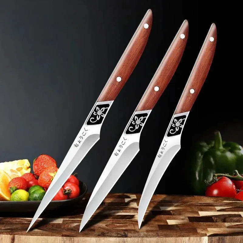 3 Piece Sharp Kitchen Art Knife Kitchen Accessories Hand Tools Professional Chef Carving Knife Food and Fruit Carving