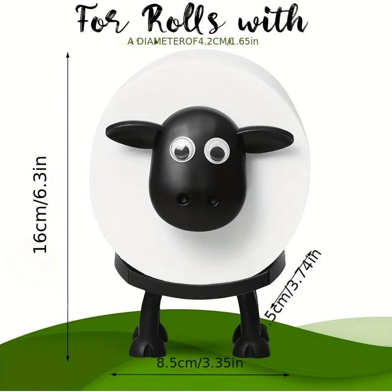 Cute Animal Shaped Toilet Paper Holder, Funny Toilet Paper Holder Standing Bathroom Paper Towel Holder for Bathroom Decoration